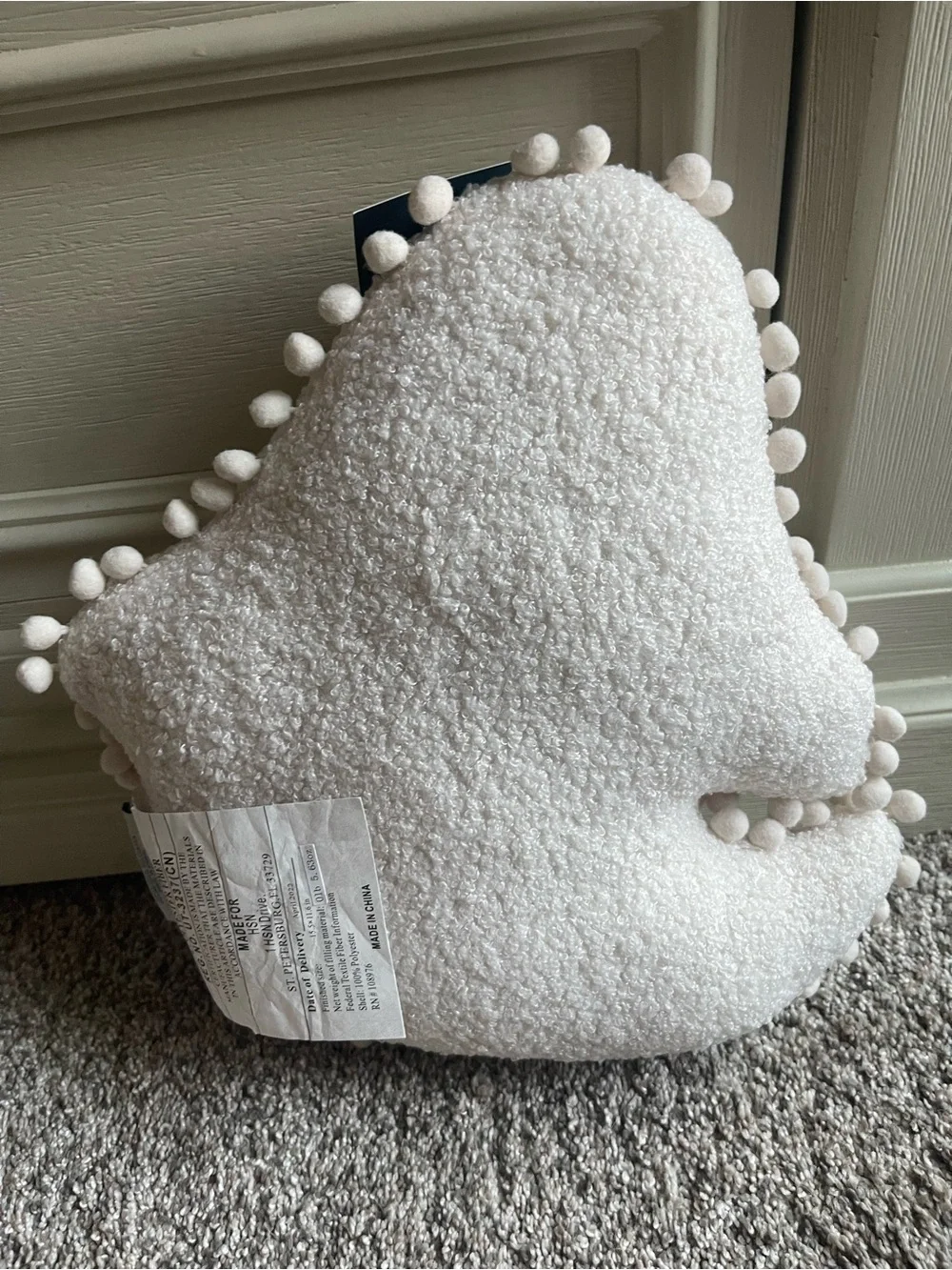 Ghost 'Boo' Holiday Throw Pillow